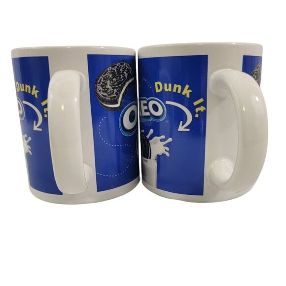 Oreo Cookie - Bite It Twist It Lick It - 14 Oz Ceramic Mugs Cups - Set of 2 - Picture 5 of 16